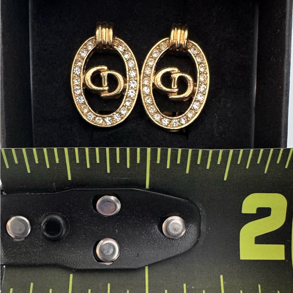 Christian Dior (CD) Vintage Clip On Earrings - Picture 9 of 9